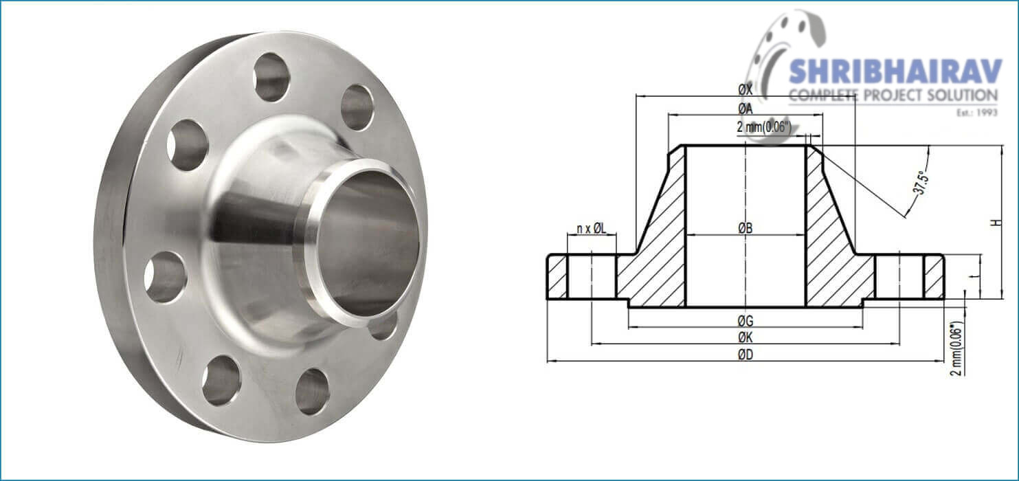 ASTM B564 Nickel Alloy 200 / 201 Weld Neck Flanges